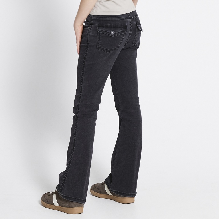 Back pocket bootcut jeans "90`s Boot star" Black Used